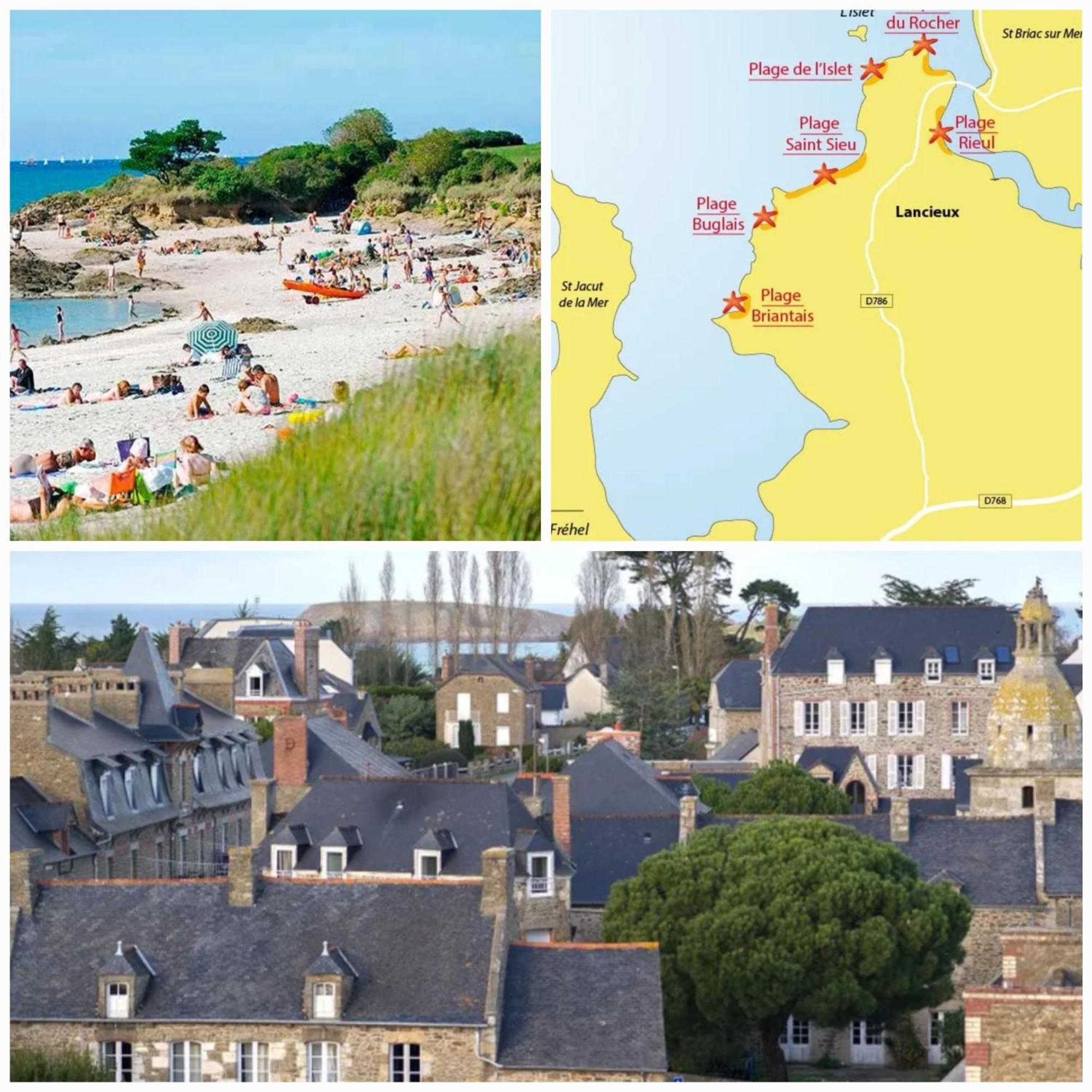 Maison familiale sur la CÔTE D’ÉMERAUDE Lancieux Extérieur photo